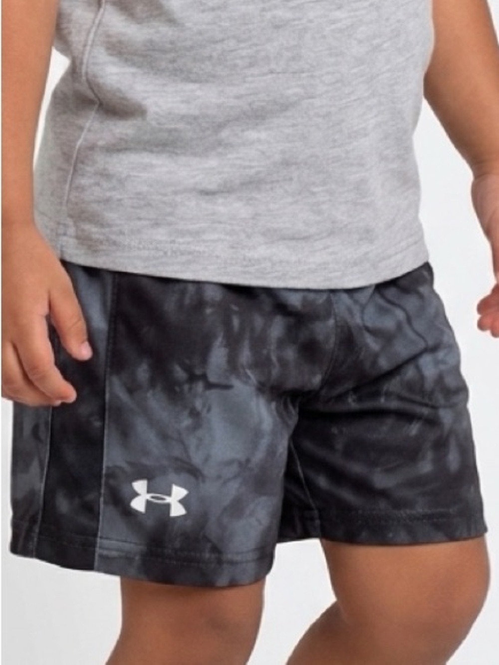 Under Armour Women’s Black Athletic Performance Shorts with Subtle Pattern